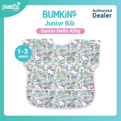 Bumkins ผ้ากันเปื้อนเด็ก รุ่น Junior Bib 1- 3 ขวบ ลาย Sanrio Hello Kitty